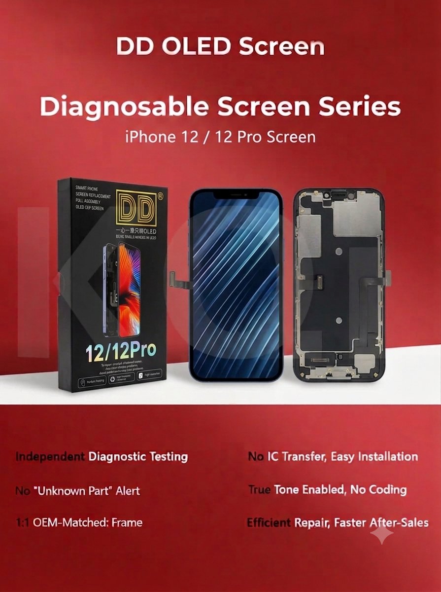 DD iPhone 12/12 Pro HARD-OLED Diagnostic Ekran
