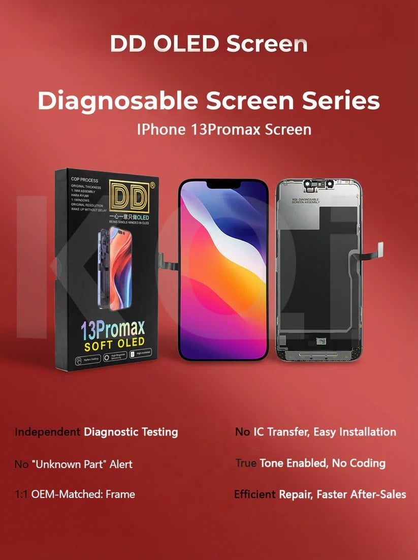 DD iPhone 13 Pro Max SOFT-OLED Diagnostic Ekran