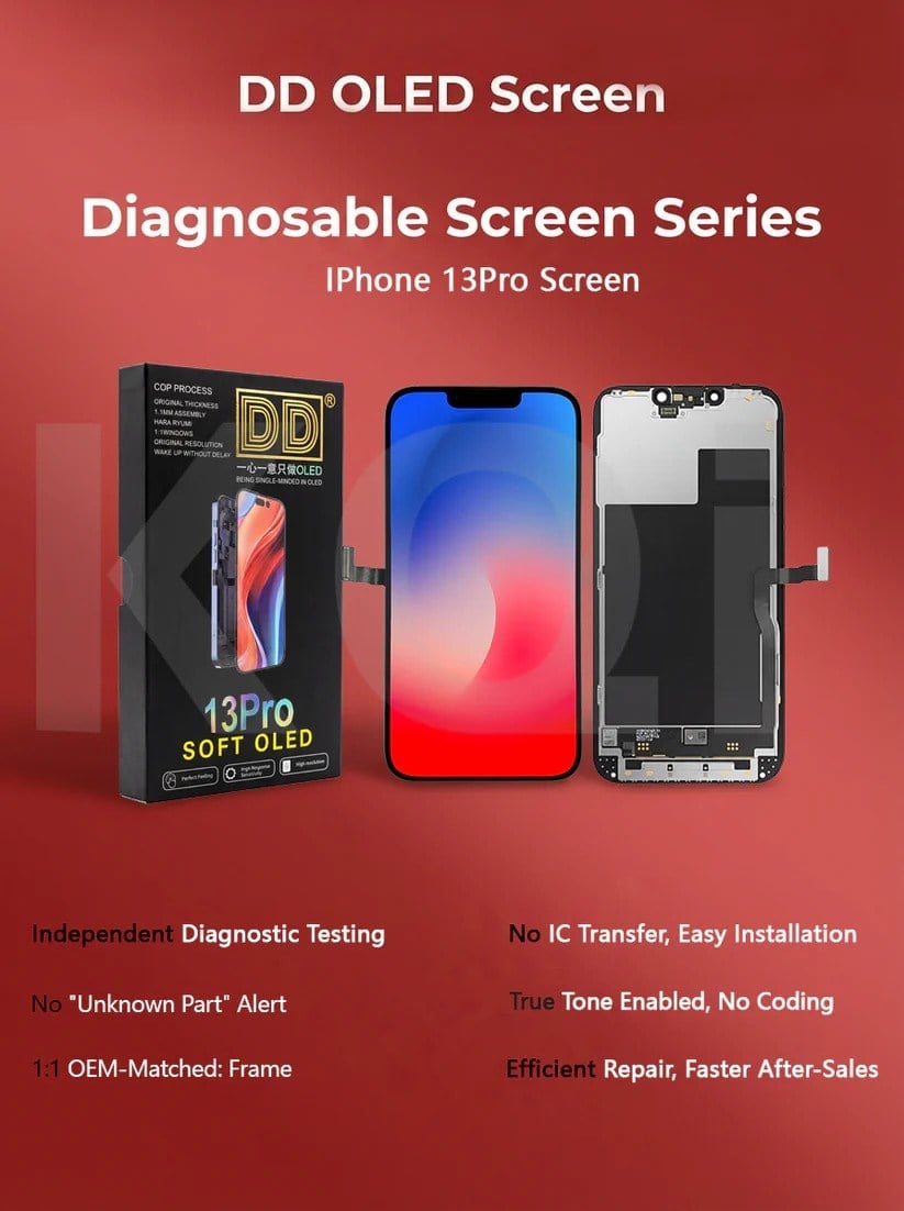DD iPhone 13 Pro SOFT-OLED Diagnostic Ekran
