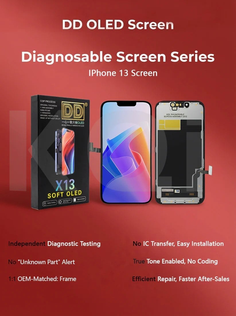 DD iPhone 13 SOFT-OLED Diagnostic Ekran