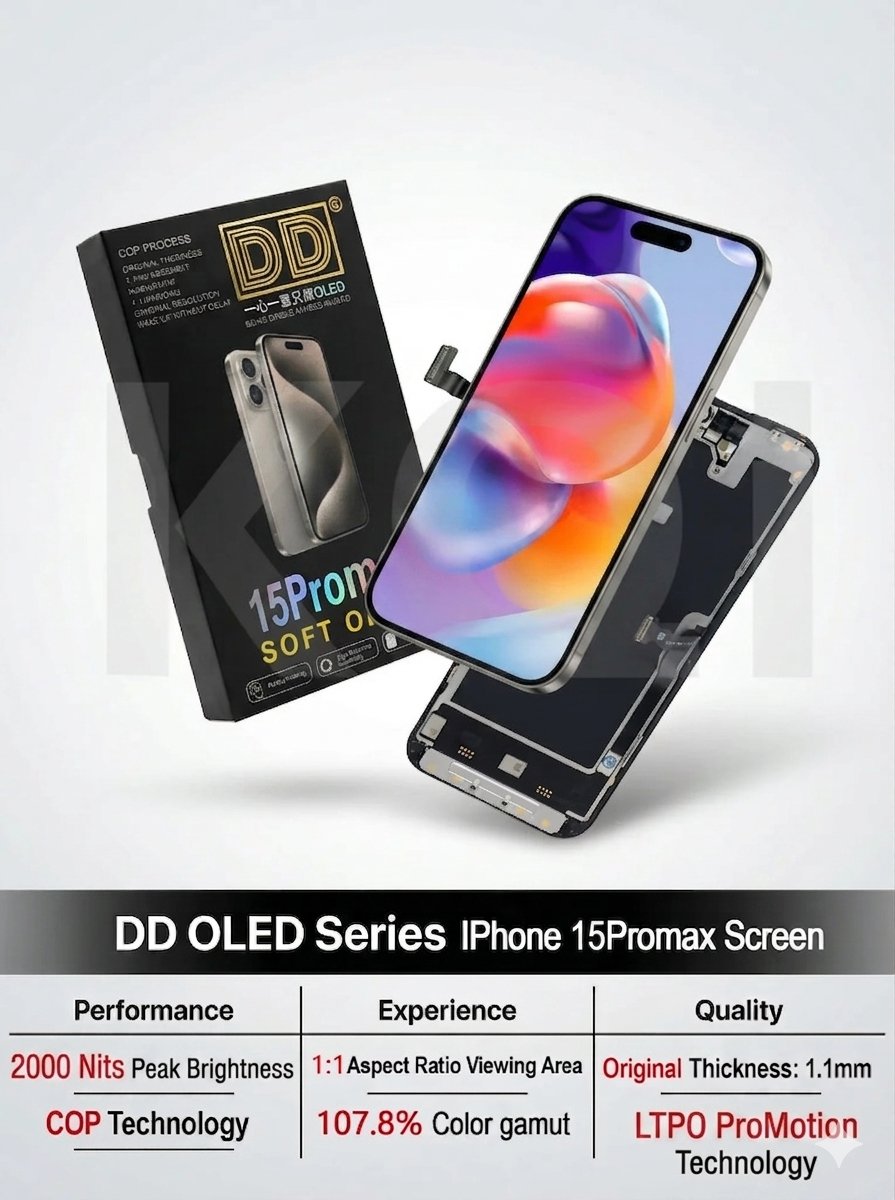 DD iPhone 15 Pro Max SOFT-OLED Ekran