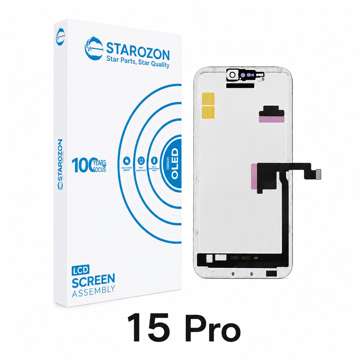 STAROZON iPhone 15 Pro  SOFT-OLED Flex'li Sensörlü Diagnostic Ekran