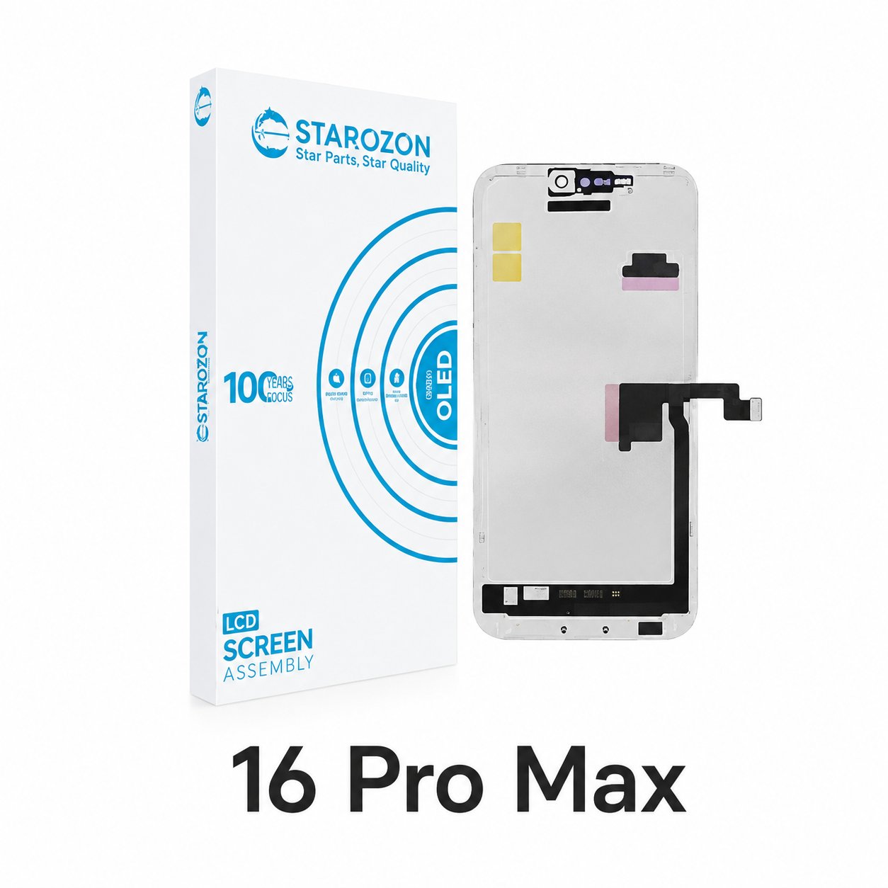 STAROZON iPhone 16 Pro Max SOFT-OLED Flex'li Sensörlü Diagnostic Ekran