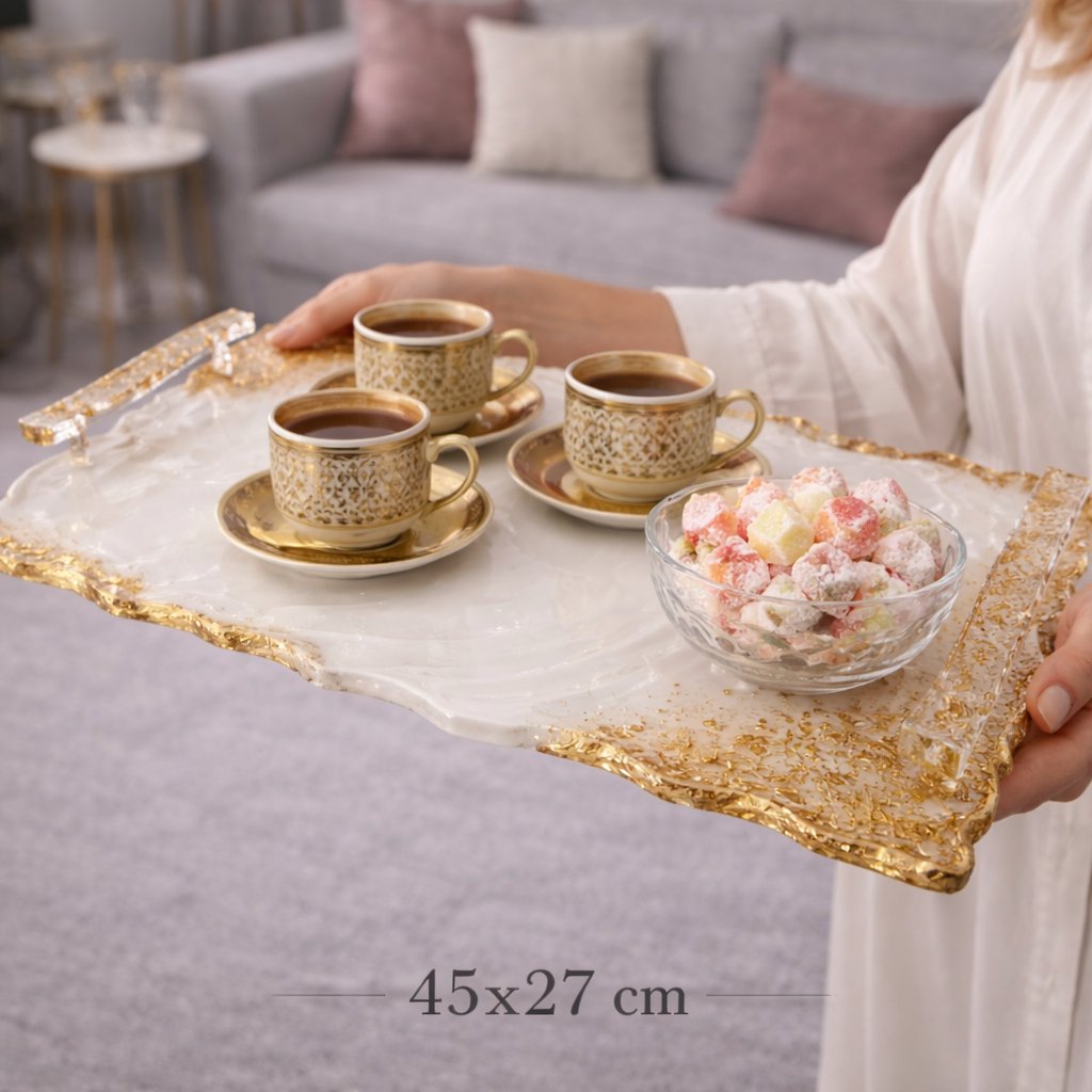 Luxury Snow- Büyük Tepsi (45x27cm)