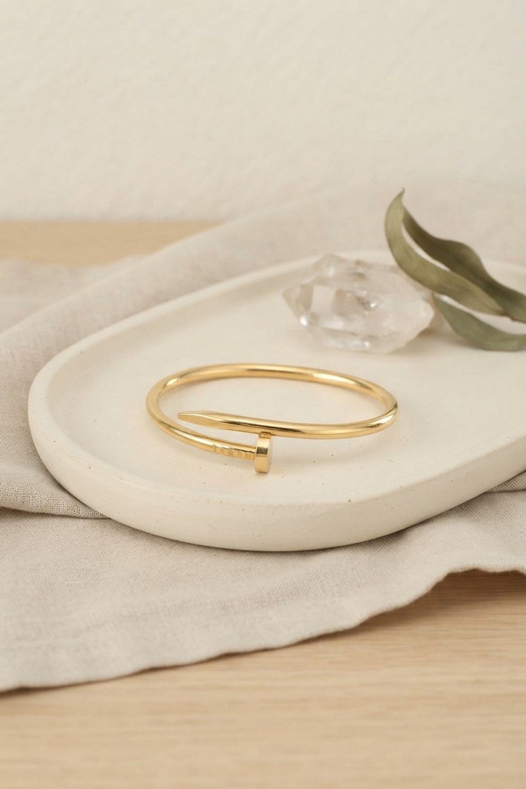 316L Çelik Gold Renk Çivi Model Bileklik
