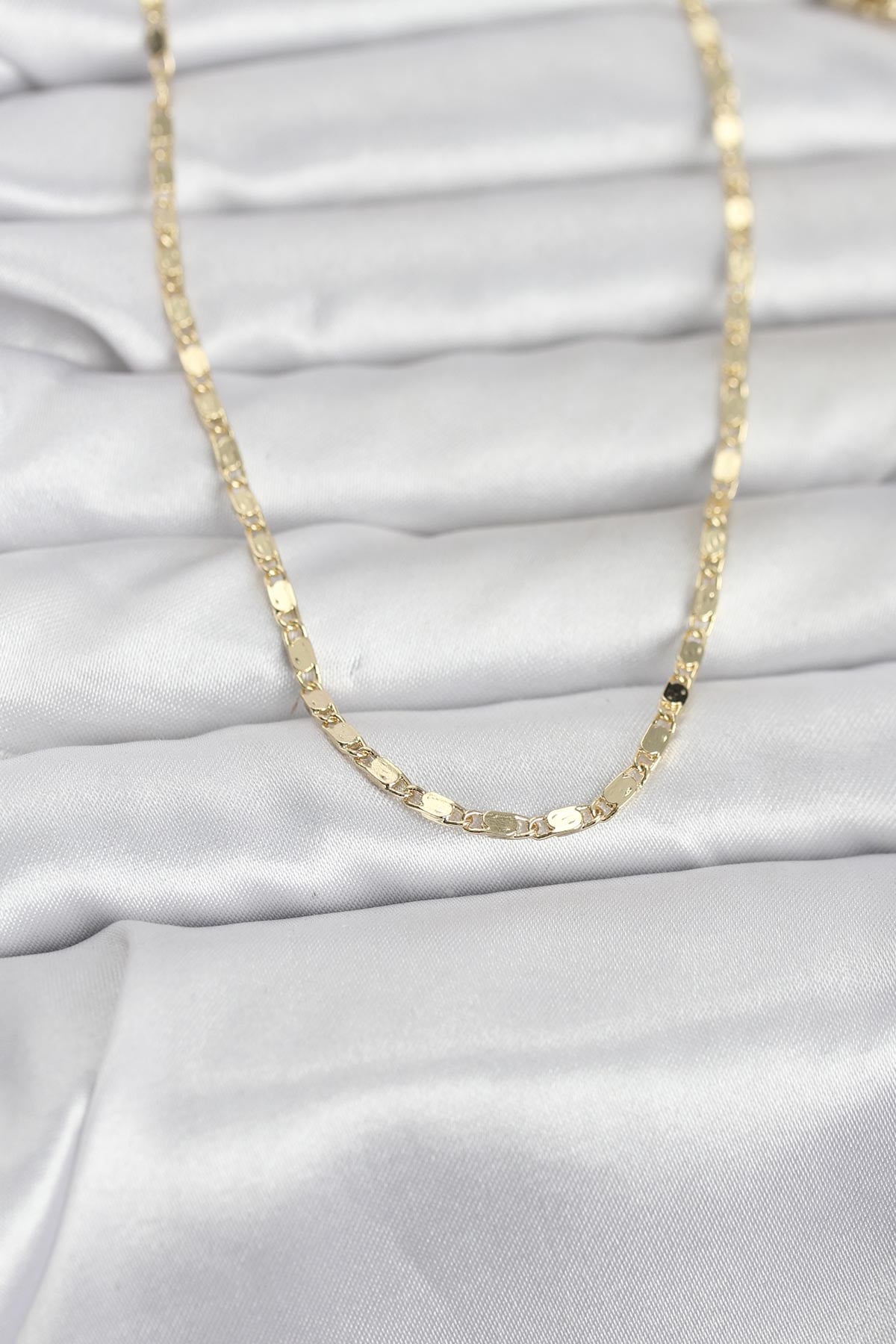 CM 14K Gold Renk Ezme Zincir 60 cm Kadın Kolye