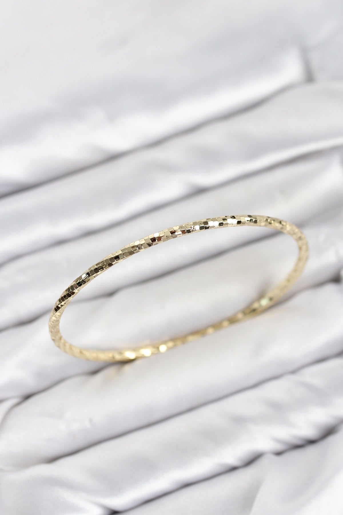 CM Gold Renk Lazer Kesim 65 mm Bilezik