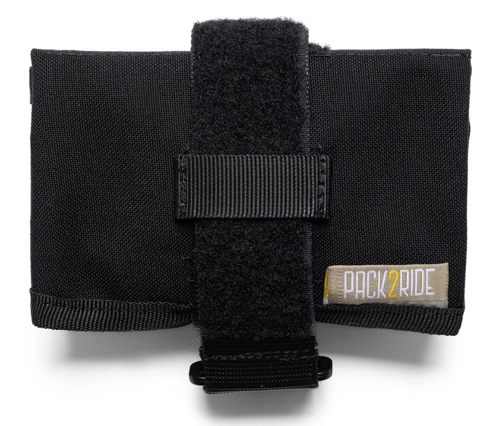 PACK2RIDE BLOSSOM SADDLE ROLL BAG BLACK