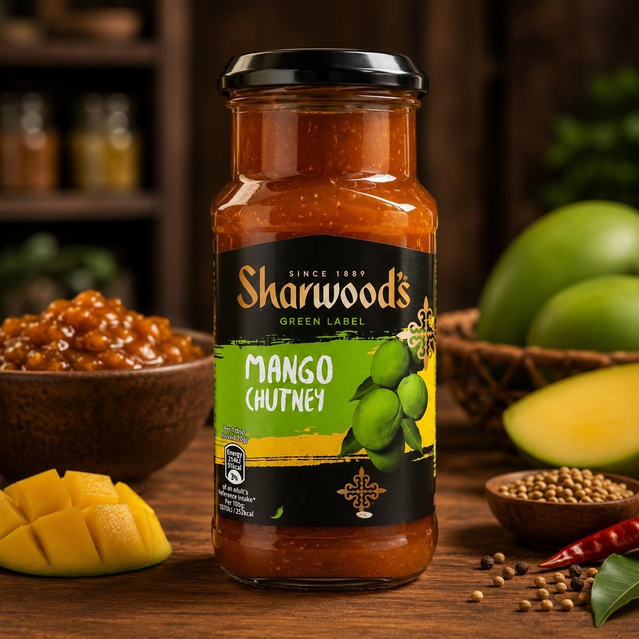 SHARWOODS MANGO CHUTNEY  530 GR