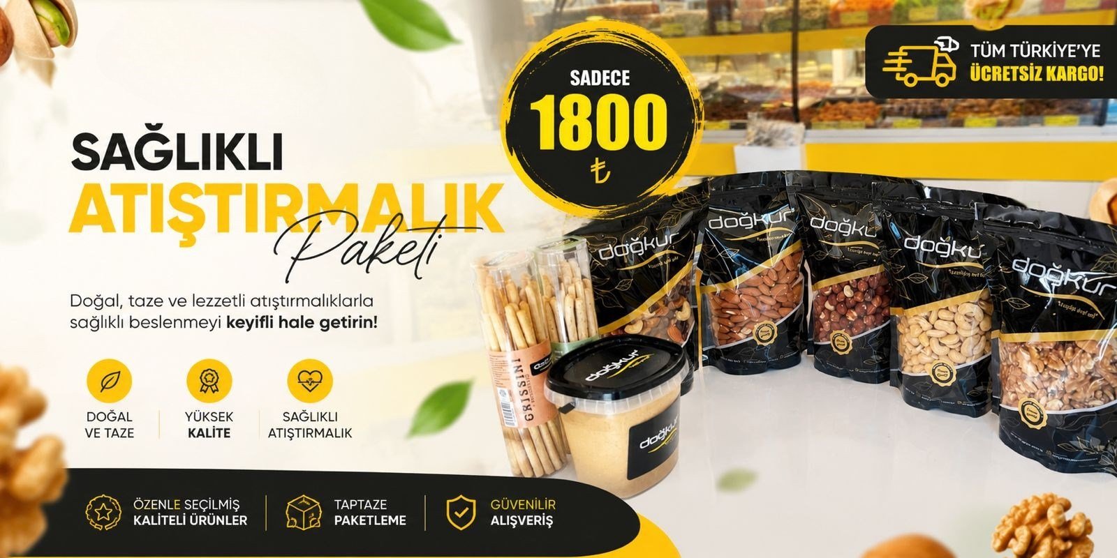 Sağlıklı Atıştırmalık Paket