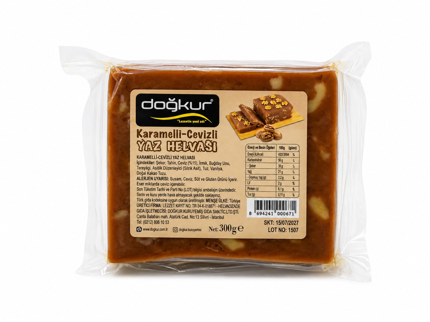 Doğkur Cevizli Helva 300 Gr