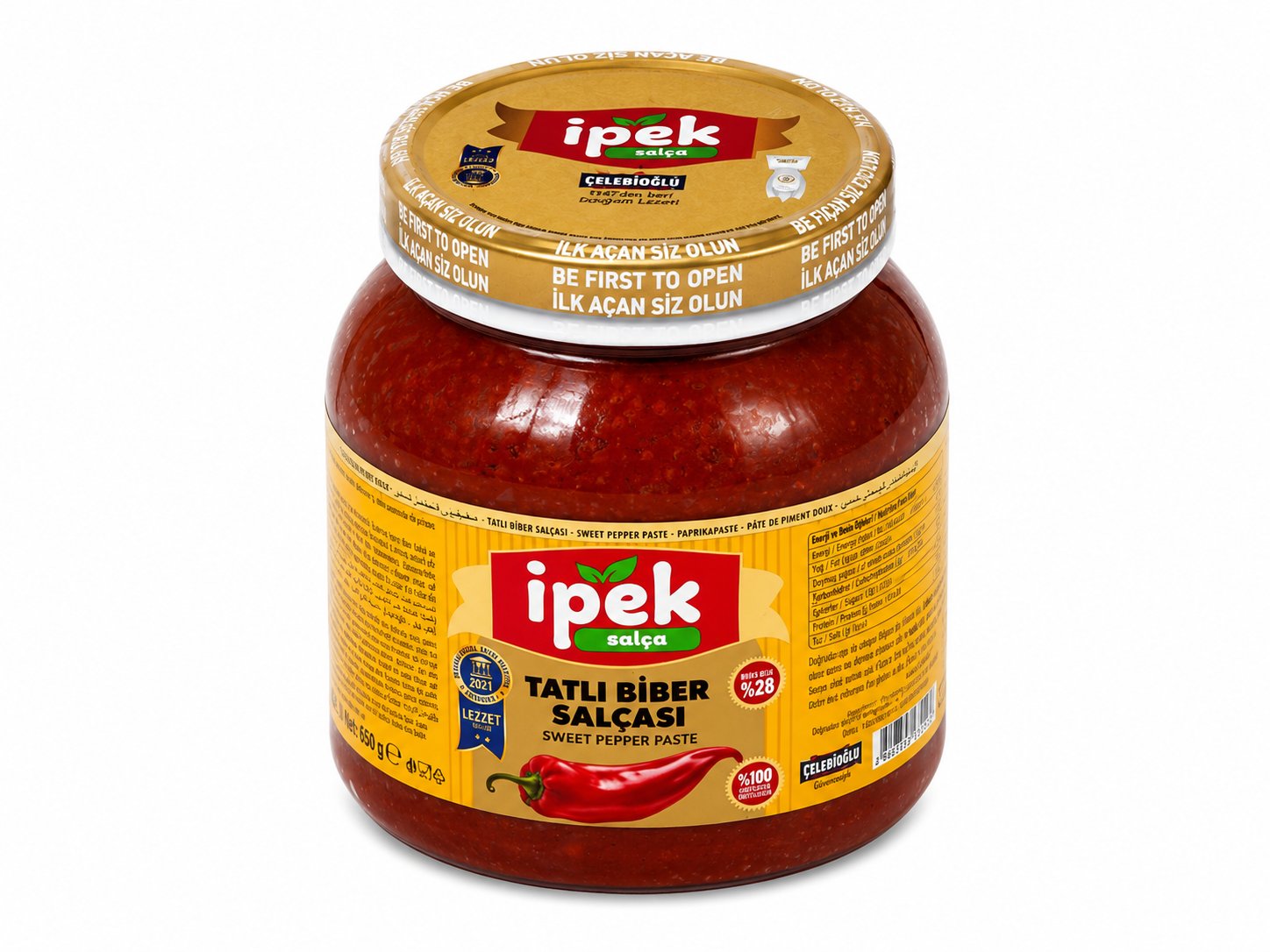 İpek Tatlı Biber Salçası 900 Gr