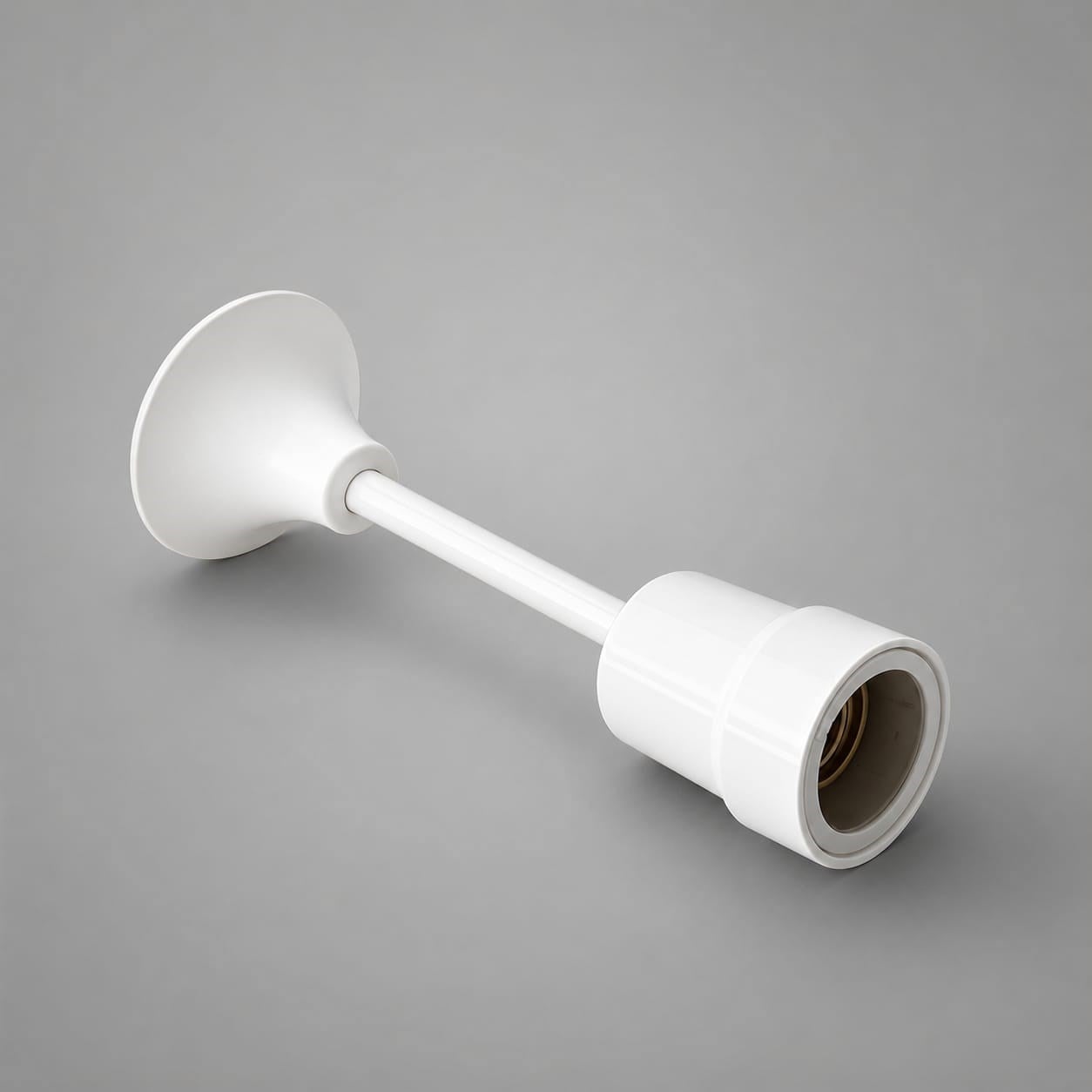 E27 Sarkıt Tij Duy - Beyaz (Minimalist Modern Tavan Aydınlatma Armatürü)