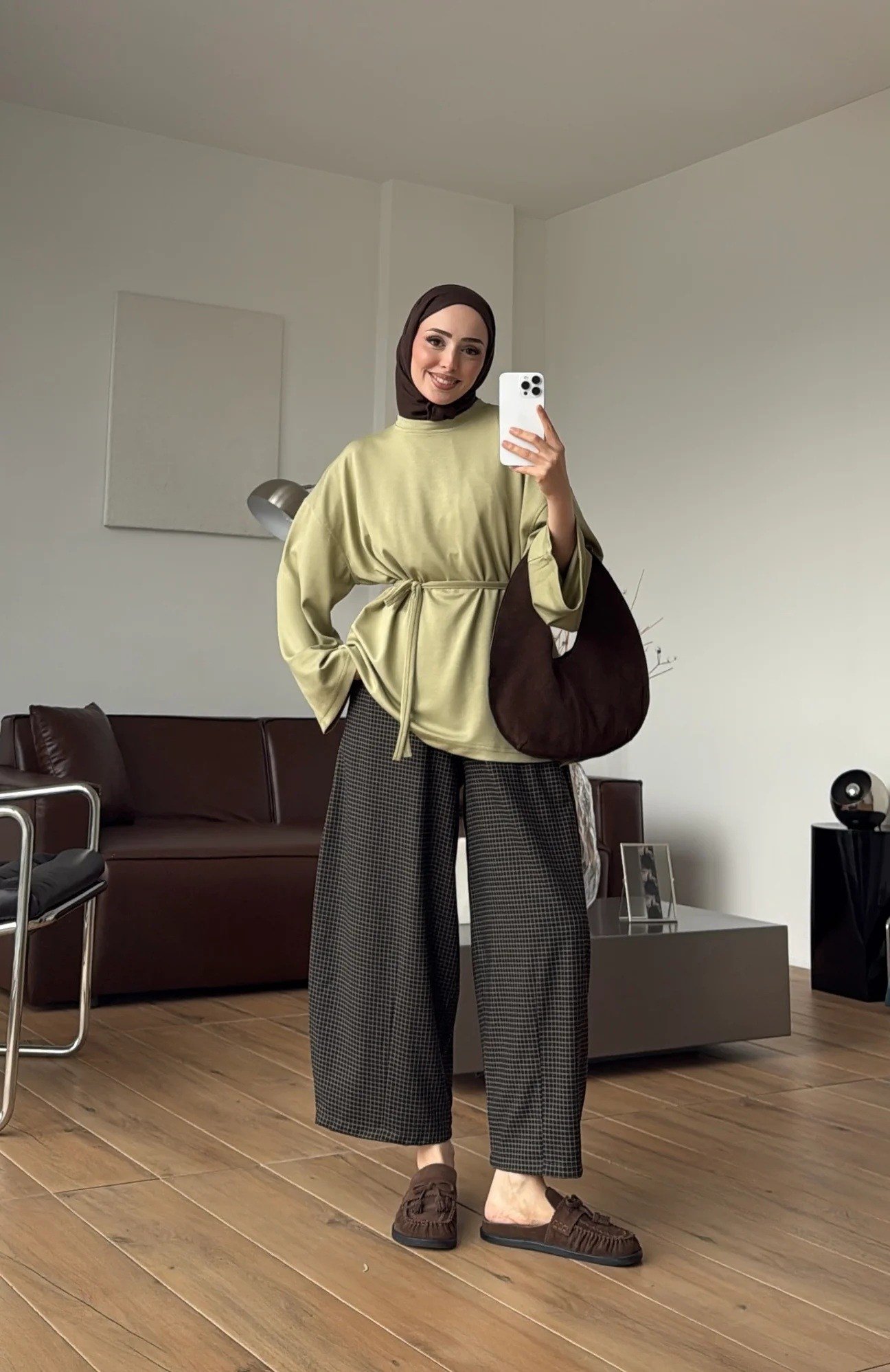 Kadın Seyyar Bağlamalı Oy-sho Kumaş Tunik M62410 - Yeşil