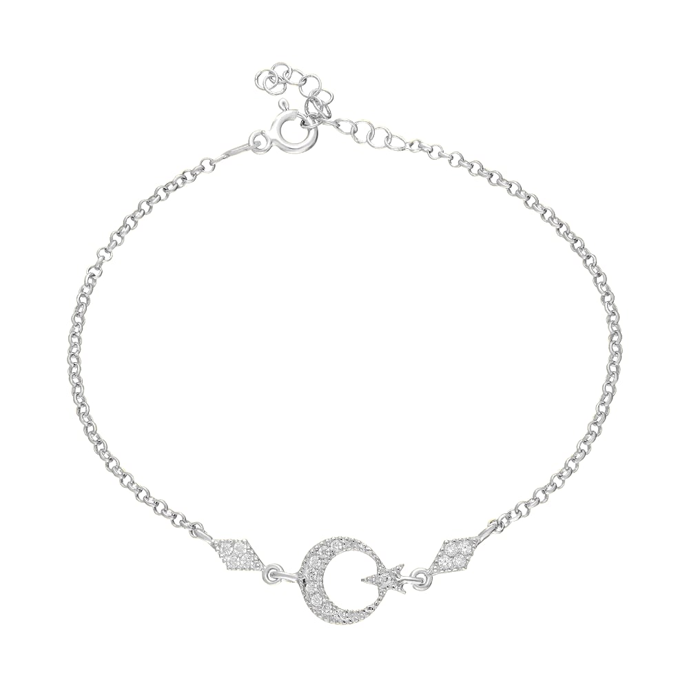 Ay Yıldız Bileklik 717018 Silver