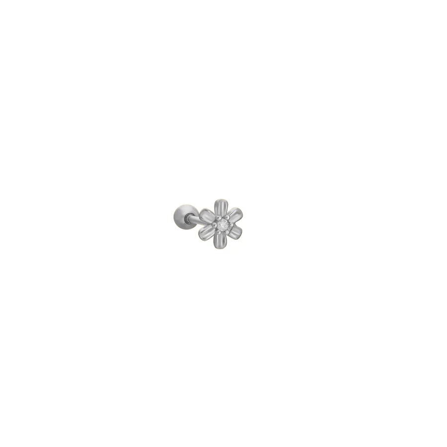 Çiçek Piercing 717125 Silver