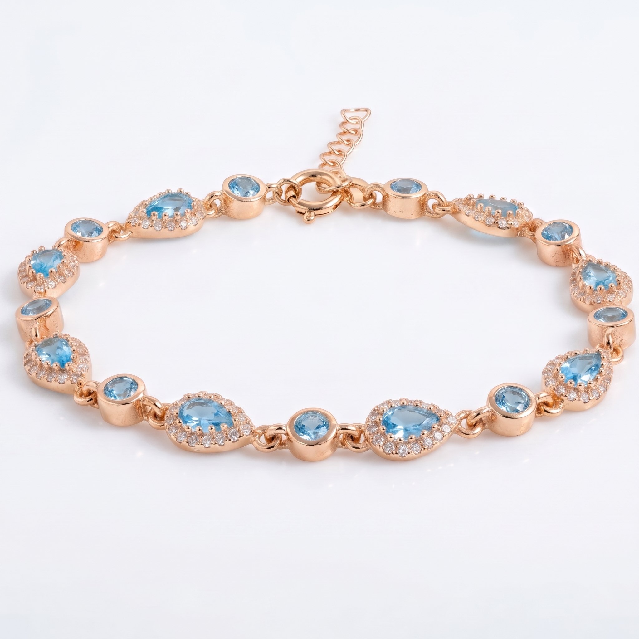 Damla Taşlı Bileklik 718551 Rose