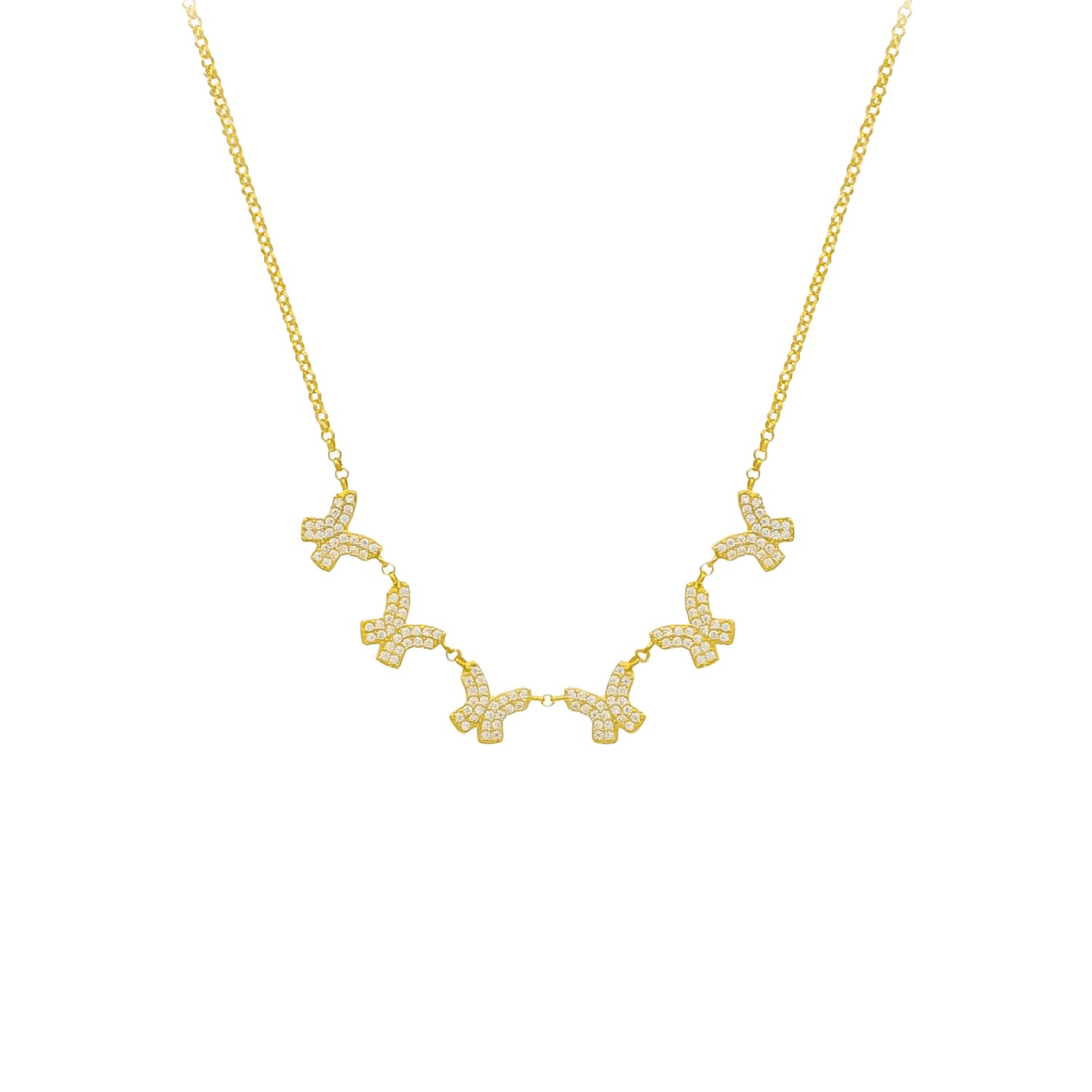 Grace Kelebek Kolye 718981 Gold