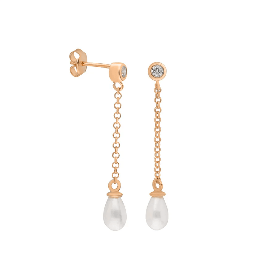 İncili Askılı küpe 717136 Silver