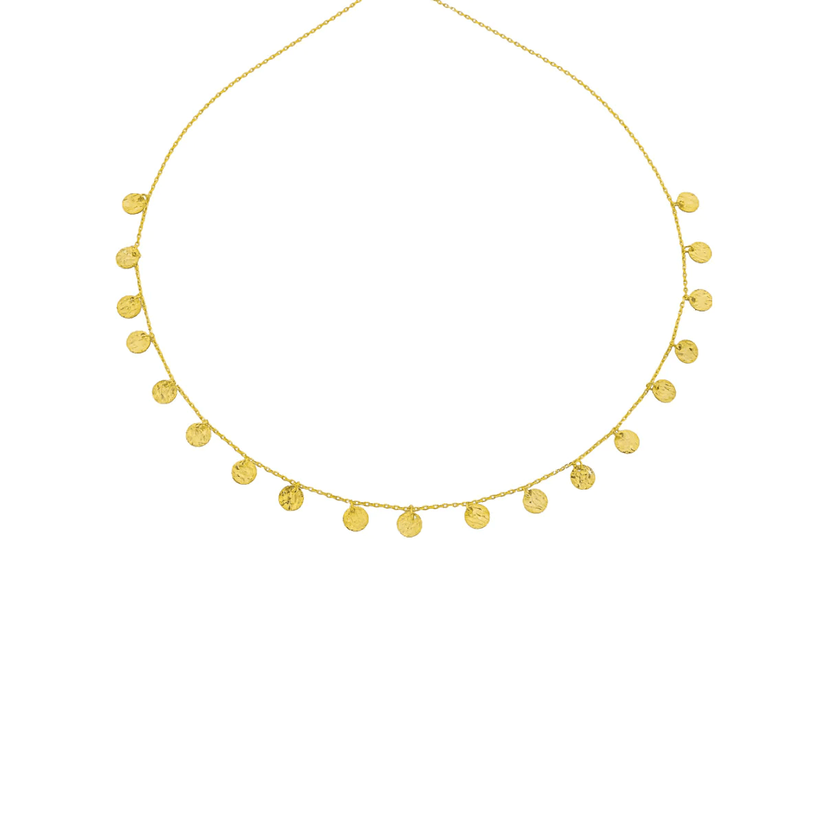 Madeni Sallantılı Kolye 718921 Gold