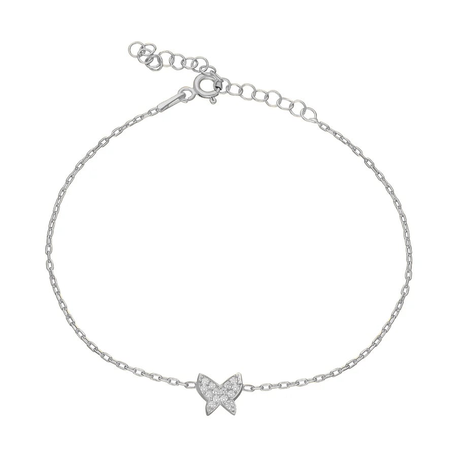 Minimal Kelebek Bileklik 718527 Silver