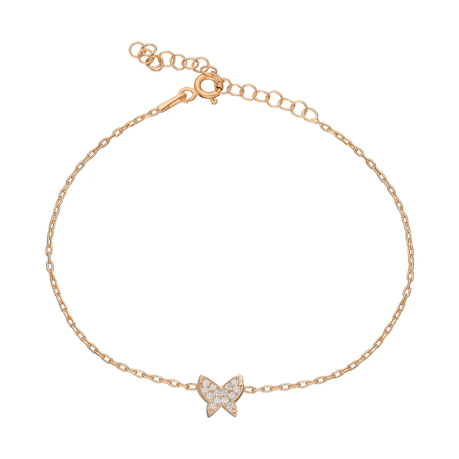 Minimal Kelebek Bileklik 718527 Silver