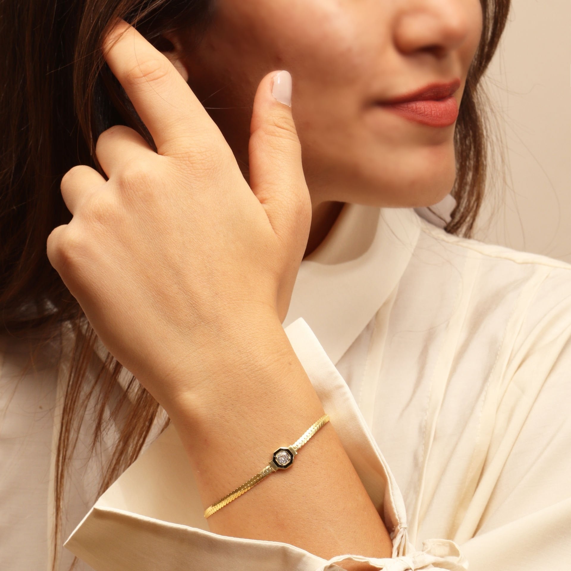 Serenay Bileklik 718540 Gold