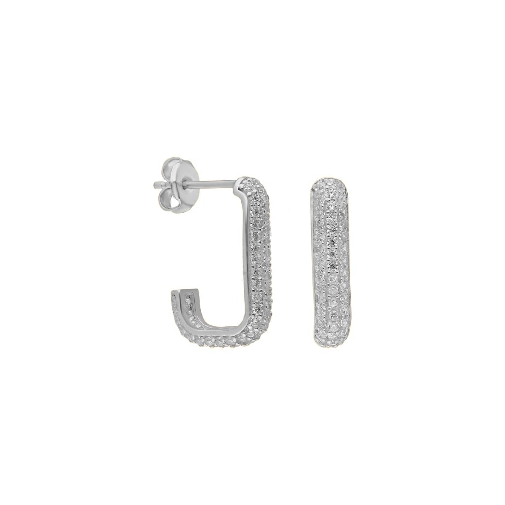 Taşlı Küpe 717089 Silver
