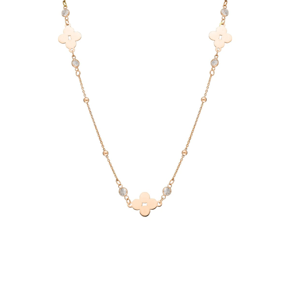 Yonca Zincir Kolye 718947 Gold