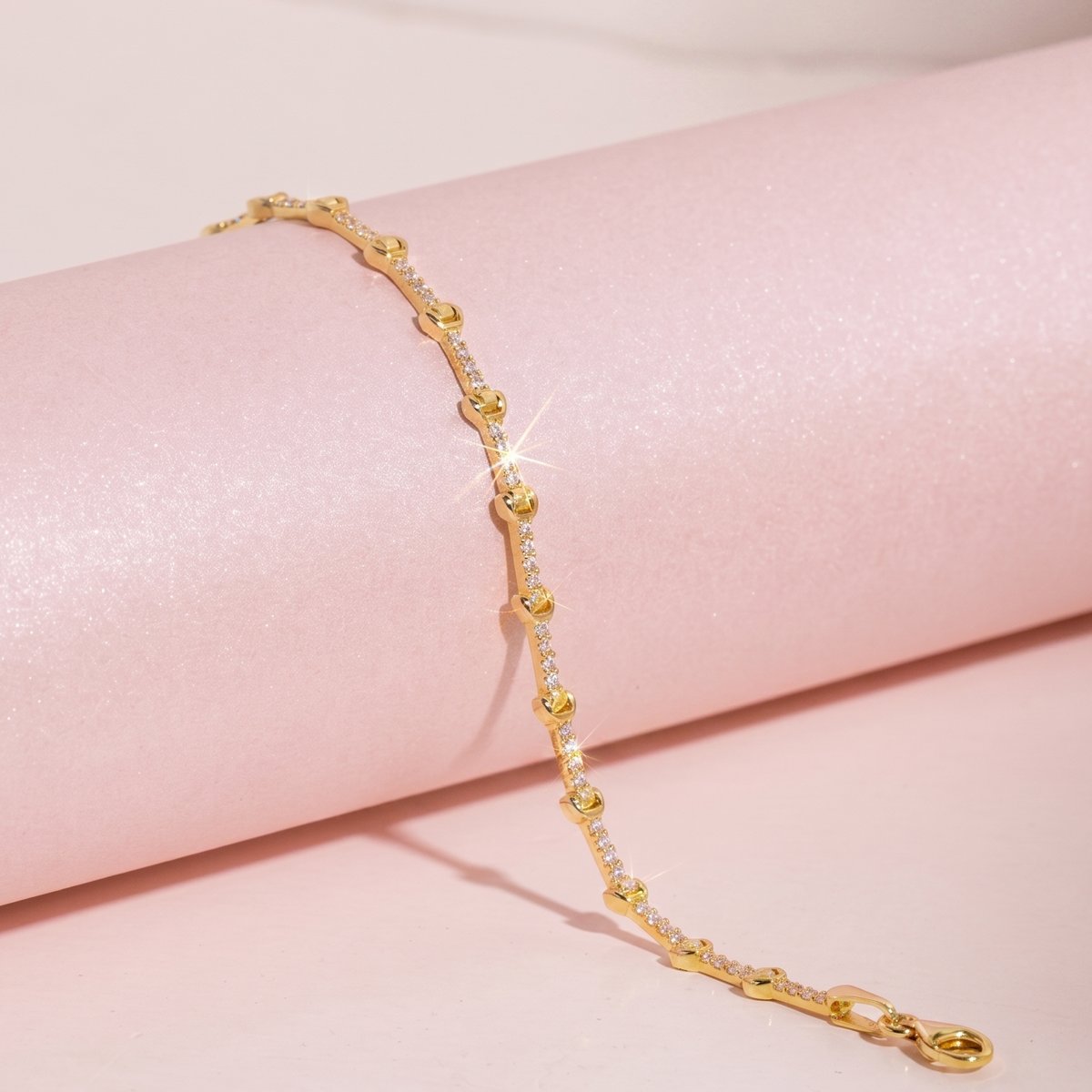 Zirkon Taşlı Bileklik 718549 Gold