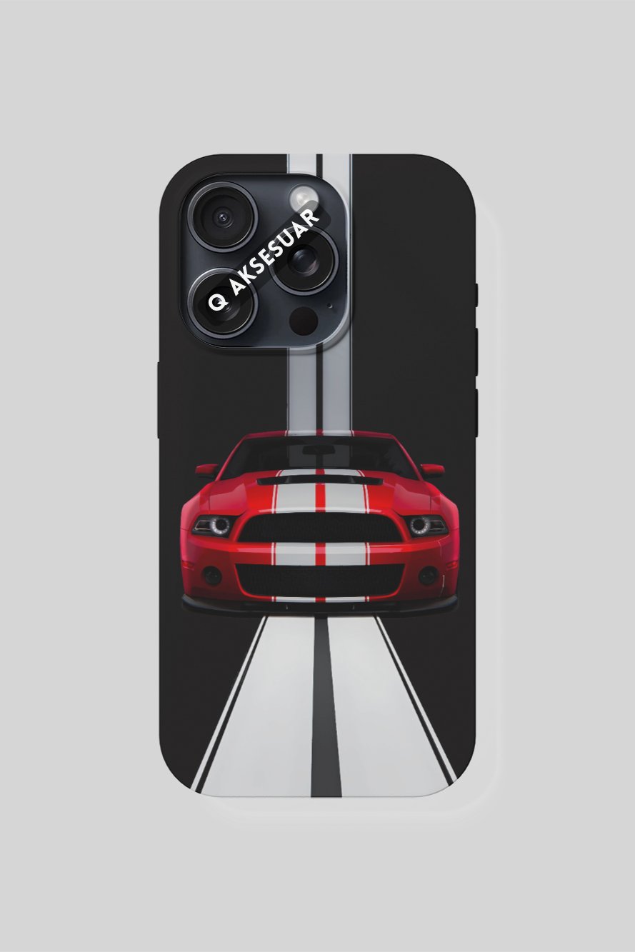 İphone Uyumlu Car Tasarımlı Premium Telefon Kılıfı Siyah (Model Seçiniz)