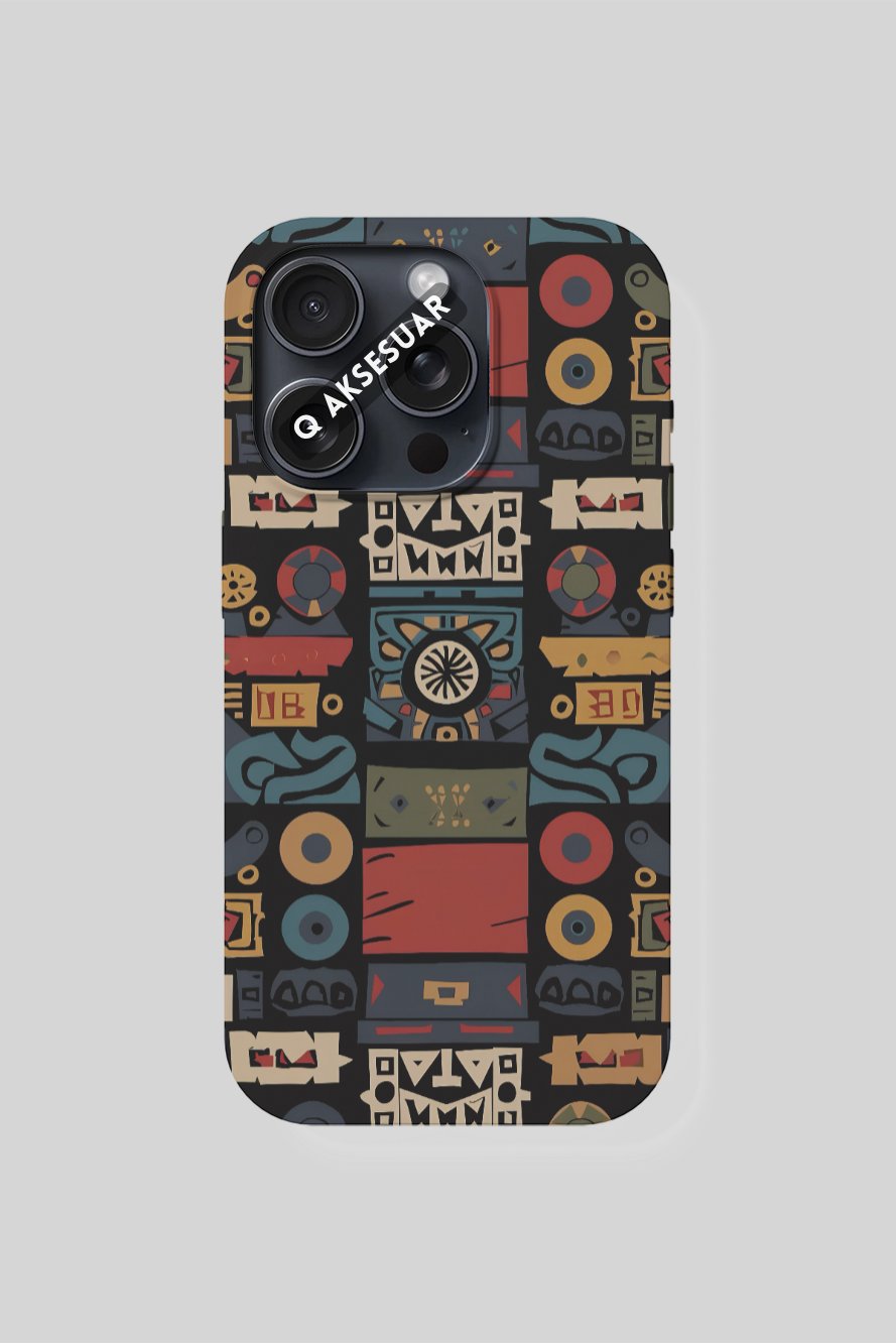 İphone Uyumlu Vintage Tasarımlı Premium Telefon Kılıfı Siyah (Model Seçiniz)