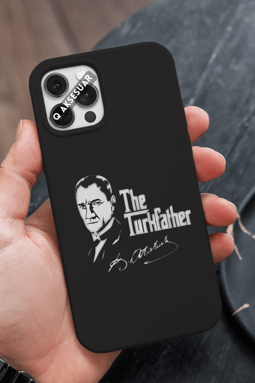 The Türk Father Tasarımlı Premium Telefon Kılıfı Siyah