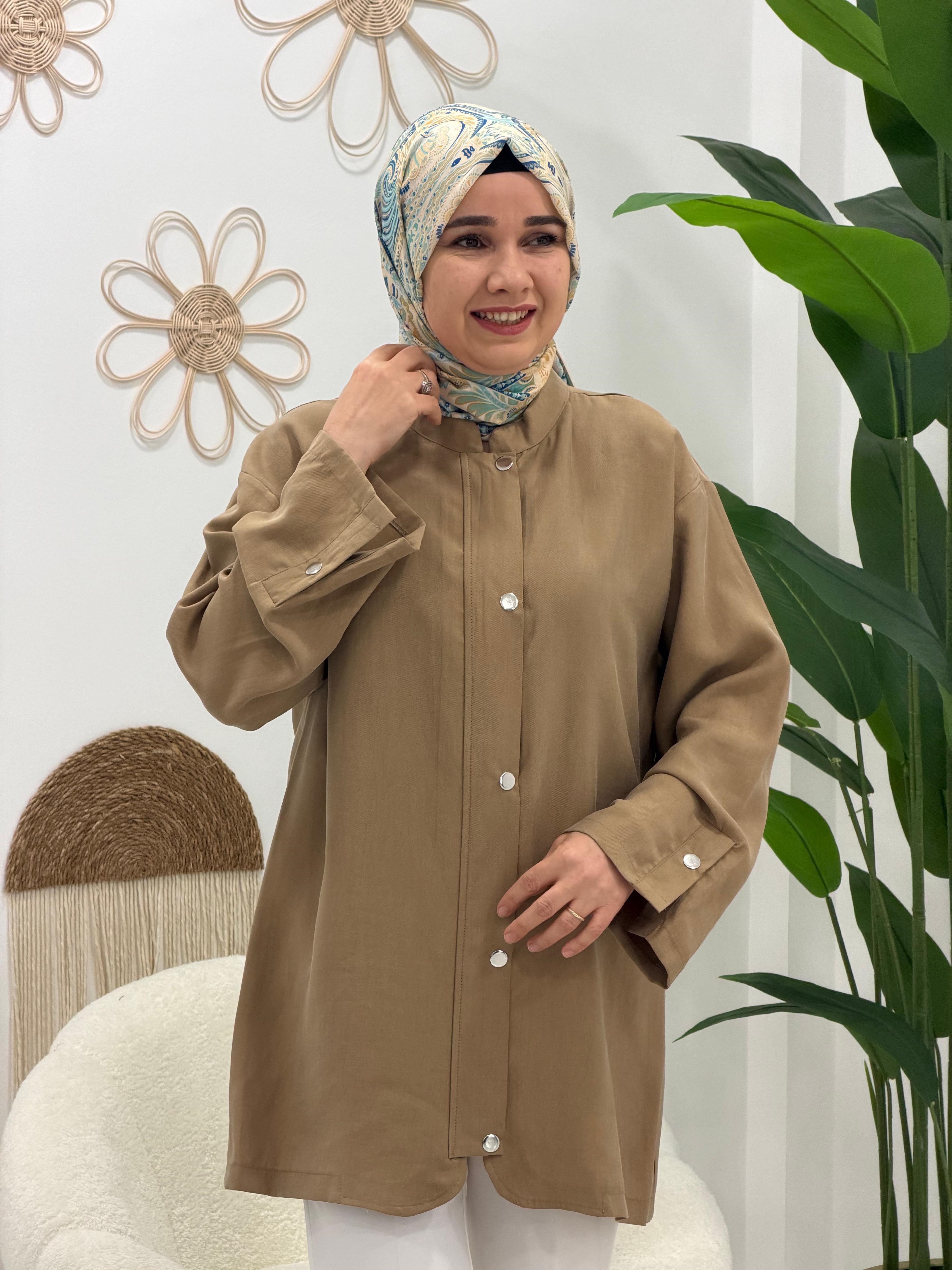Camel Ceket Tunik