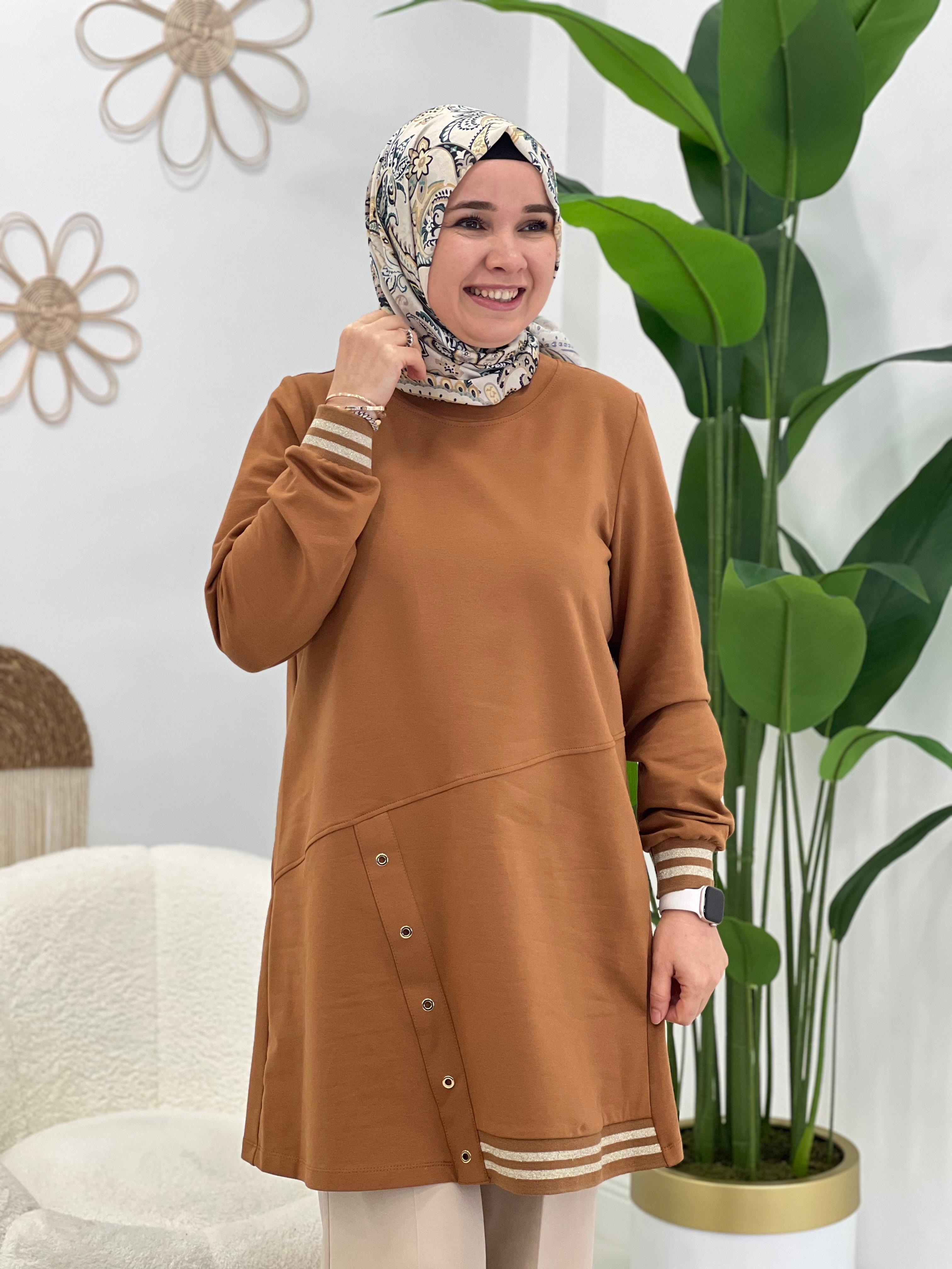 Caramel Ribanalı Sweat