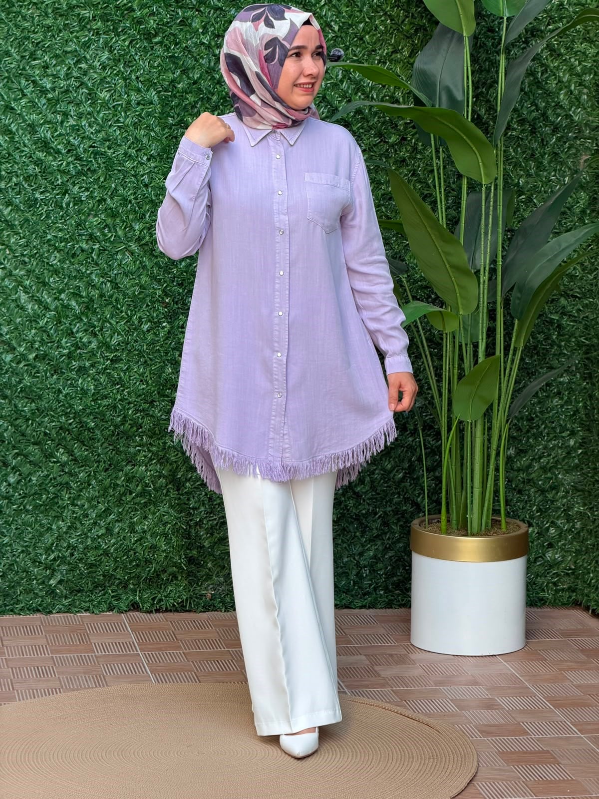 Leylak Tensel Tunik