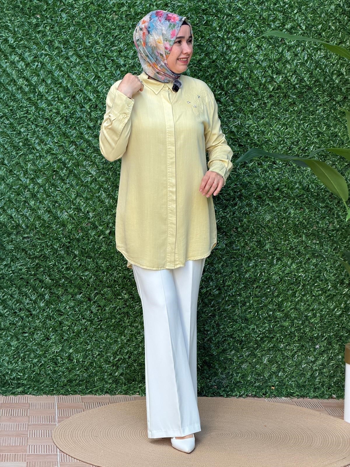 Limon Sarı Tensel Tunik