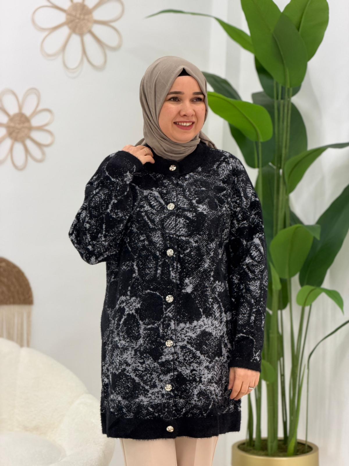 Siyah Angora Ceket