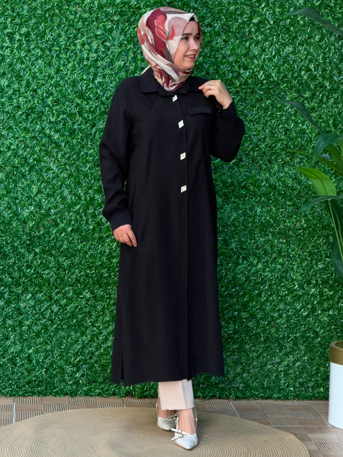 Siyah Giy Çık Tunik