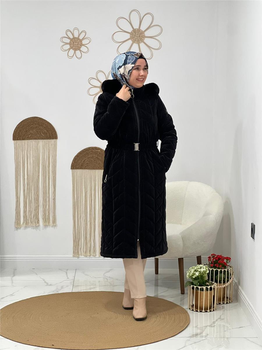 Siyah Şişme Mont