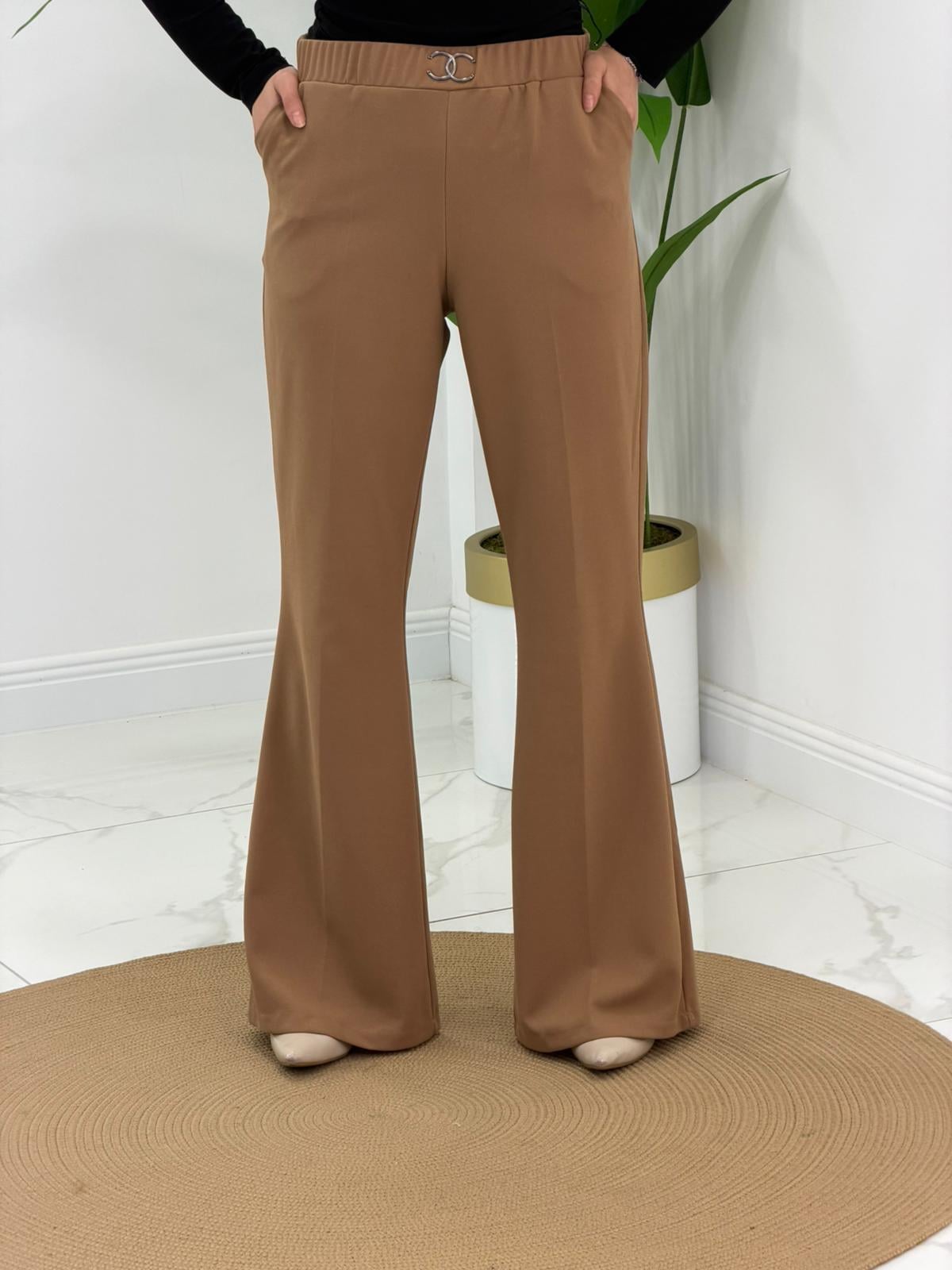 Taş İthal Sukuba İspanyol Paça Pantalon