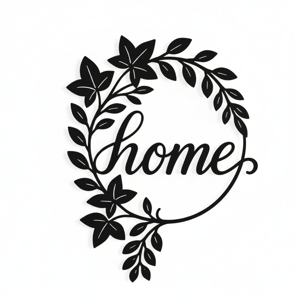 Home Çiçekli Metal Duvar Dekoru