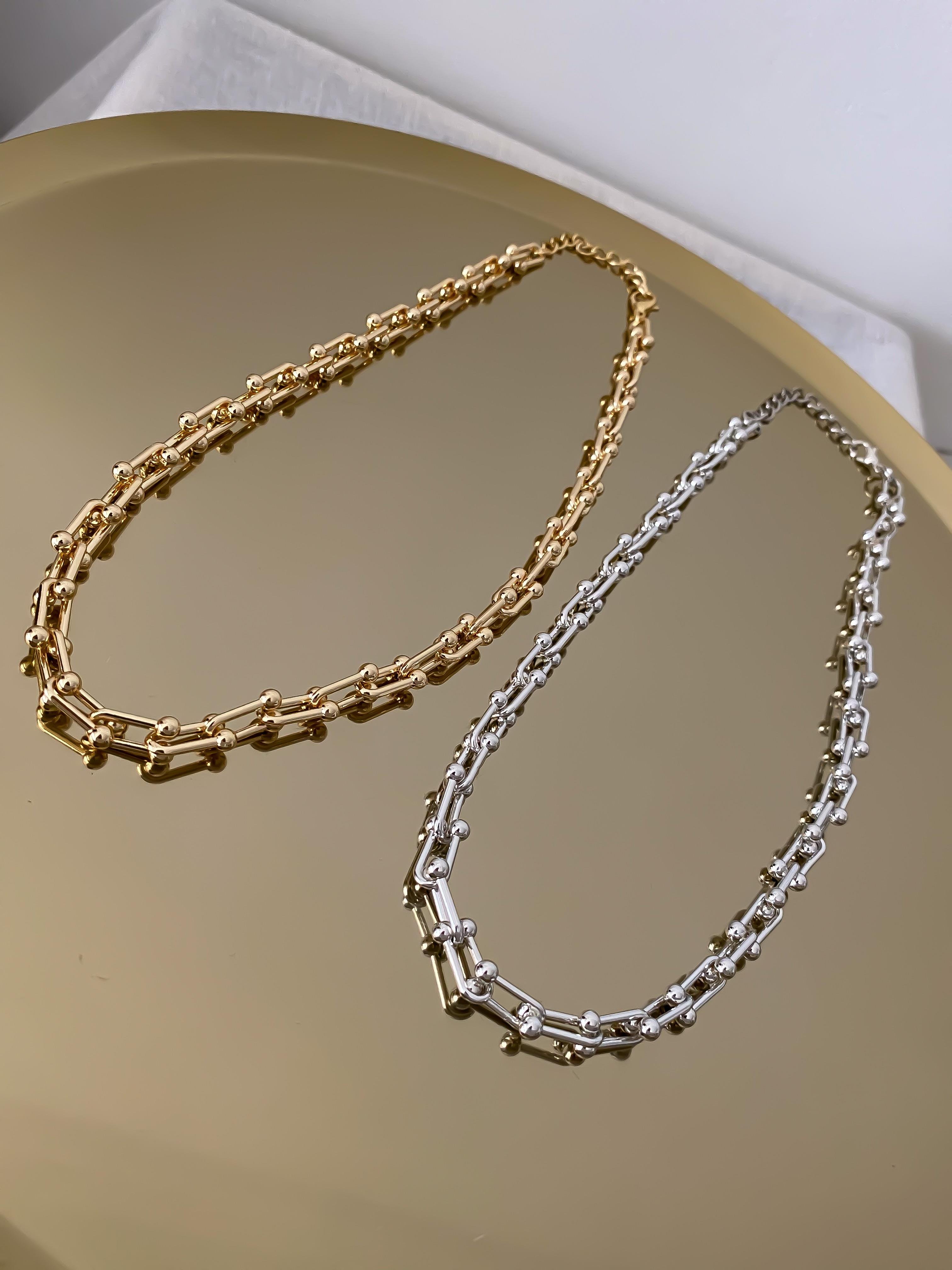 İç İçe Geçmeli İnce Marka Model Kolye (50cm)