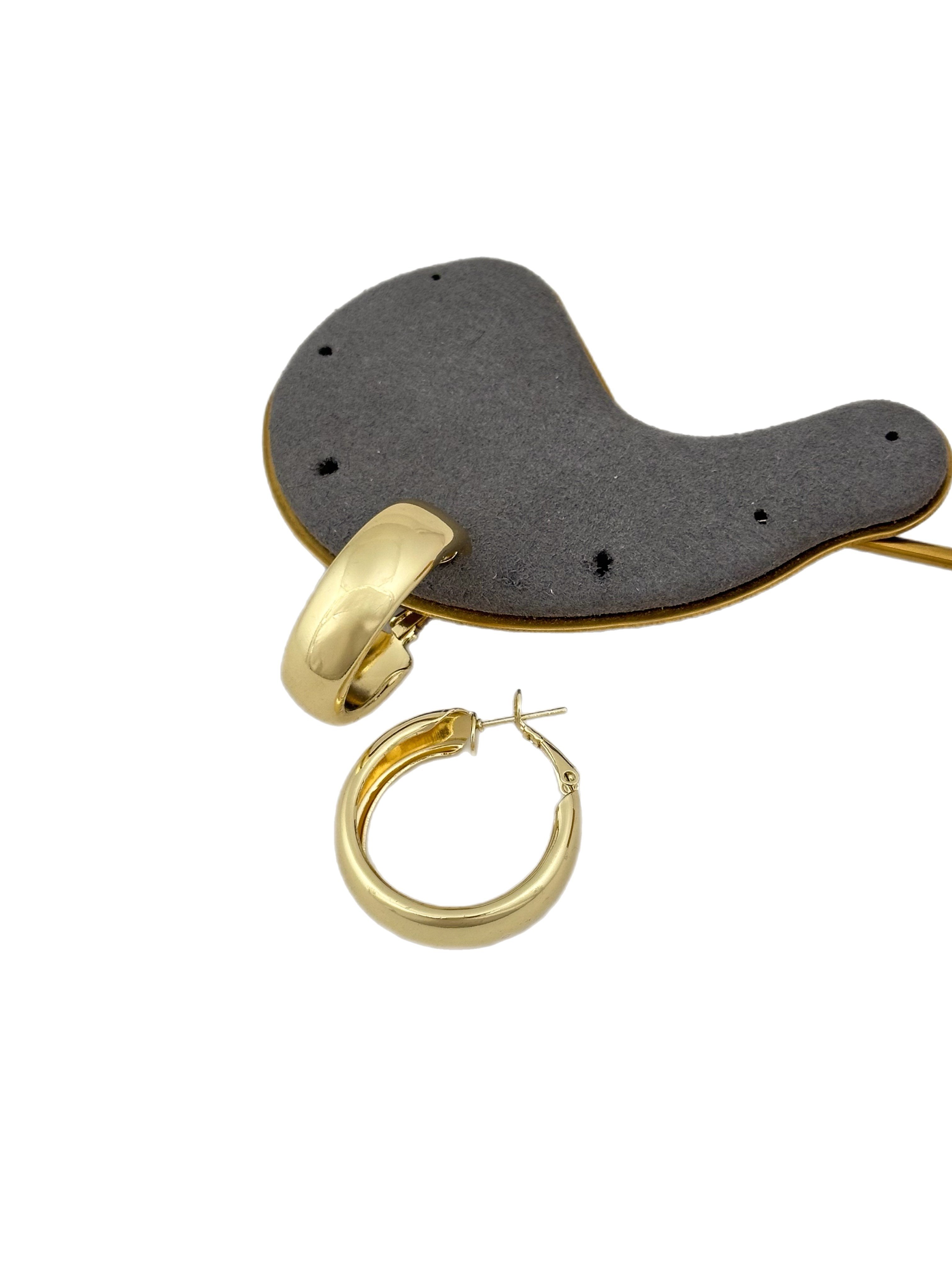 Özel Seri Kalın Bombeli Halka Küpe ( İç Çap : 2.4 Cm )