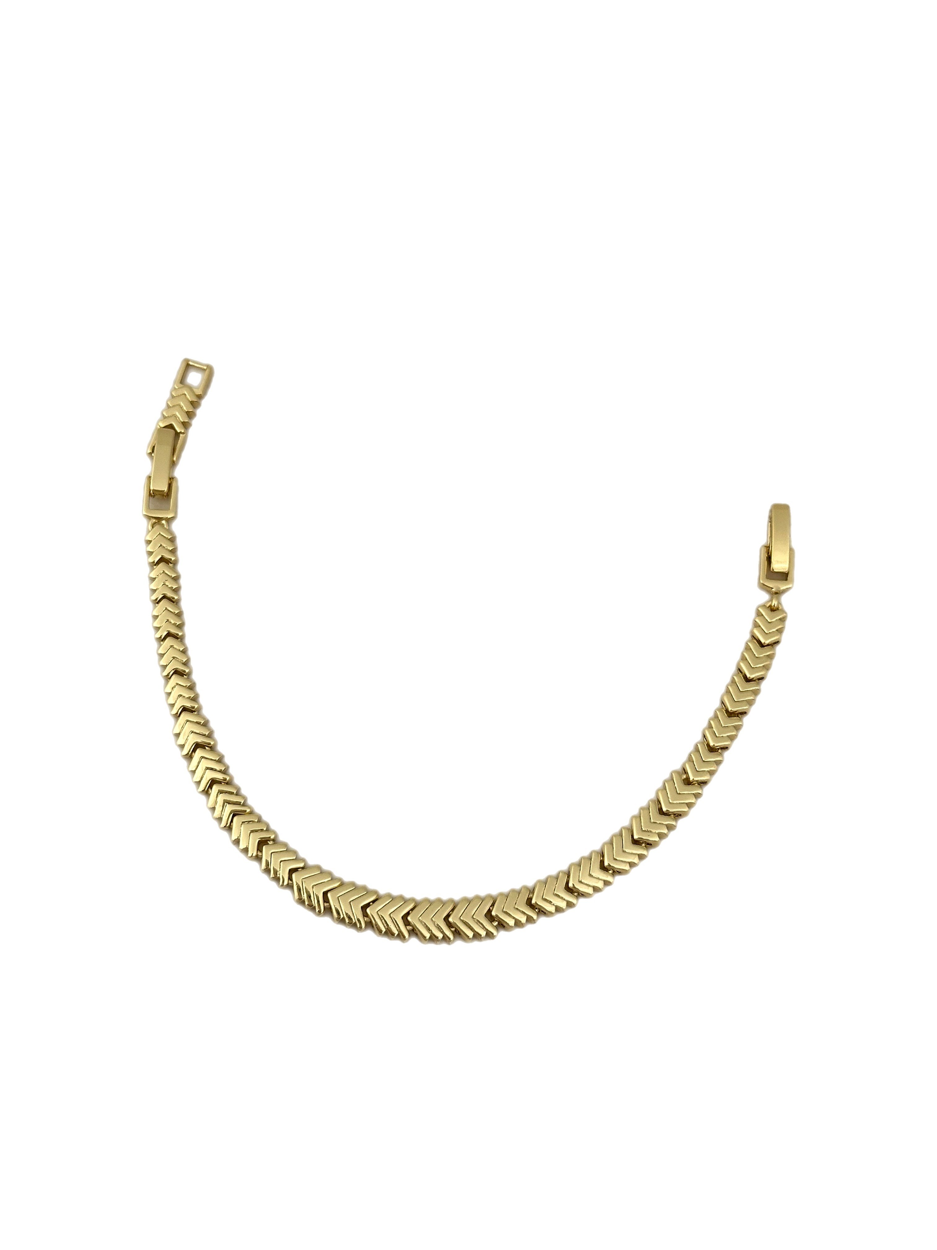 Özel Seri Plaka V Geçişli Bileklik ( 19 Cm )