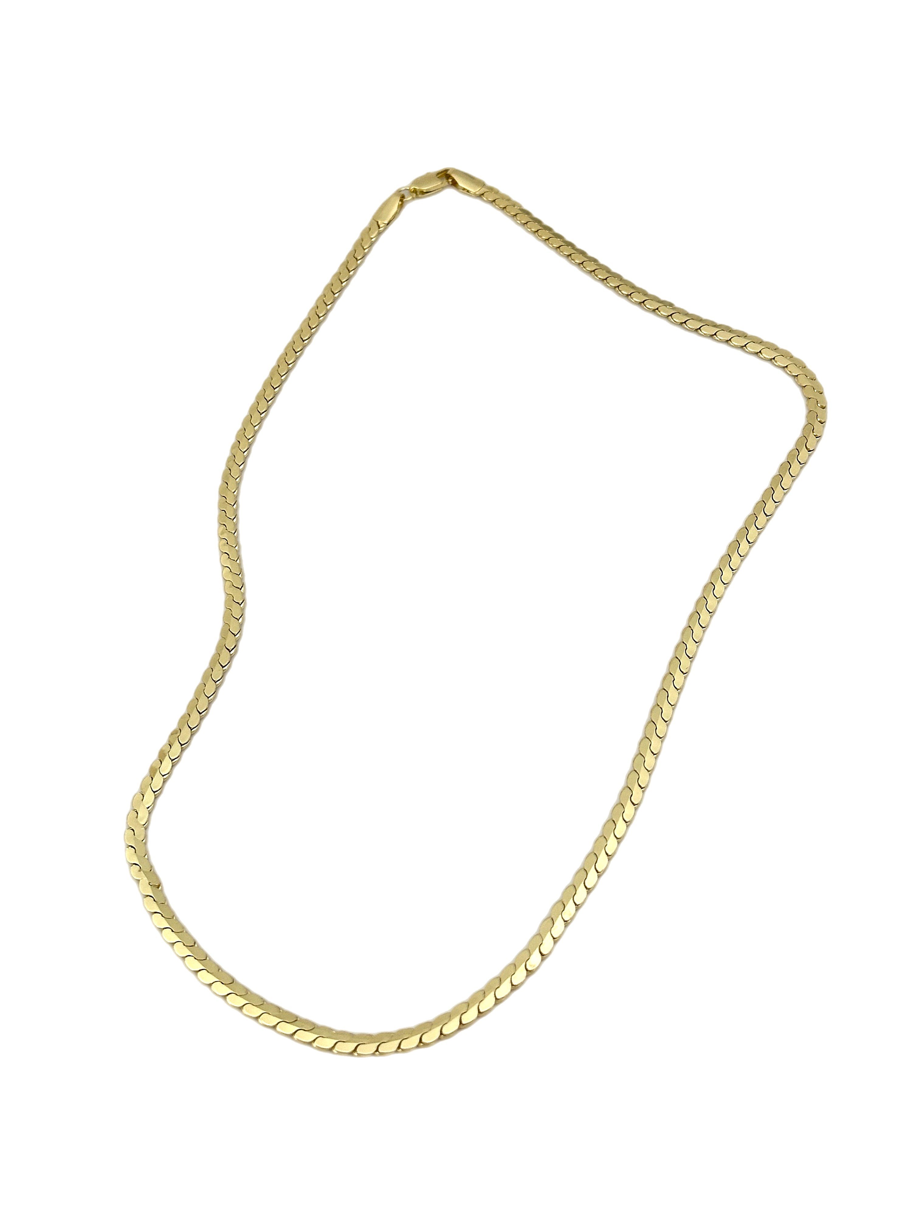 Özel Seri S Kıvrımlı Zincir Kolye ( 45 Cm )