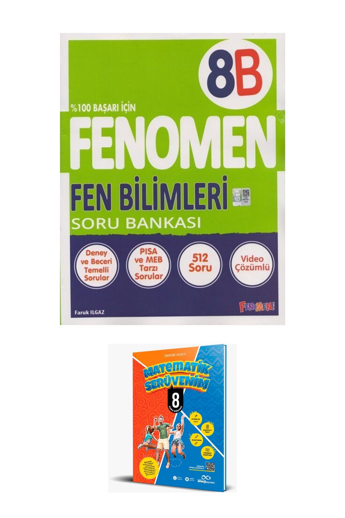 2025 - Fenomen Fen Bilimleri 8B Soru Bankası (MATEMATİK SERÜVENİM 8 HEDİYELİ)