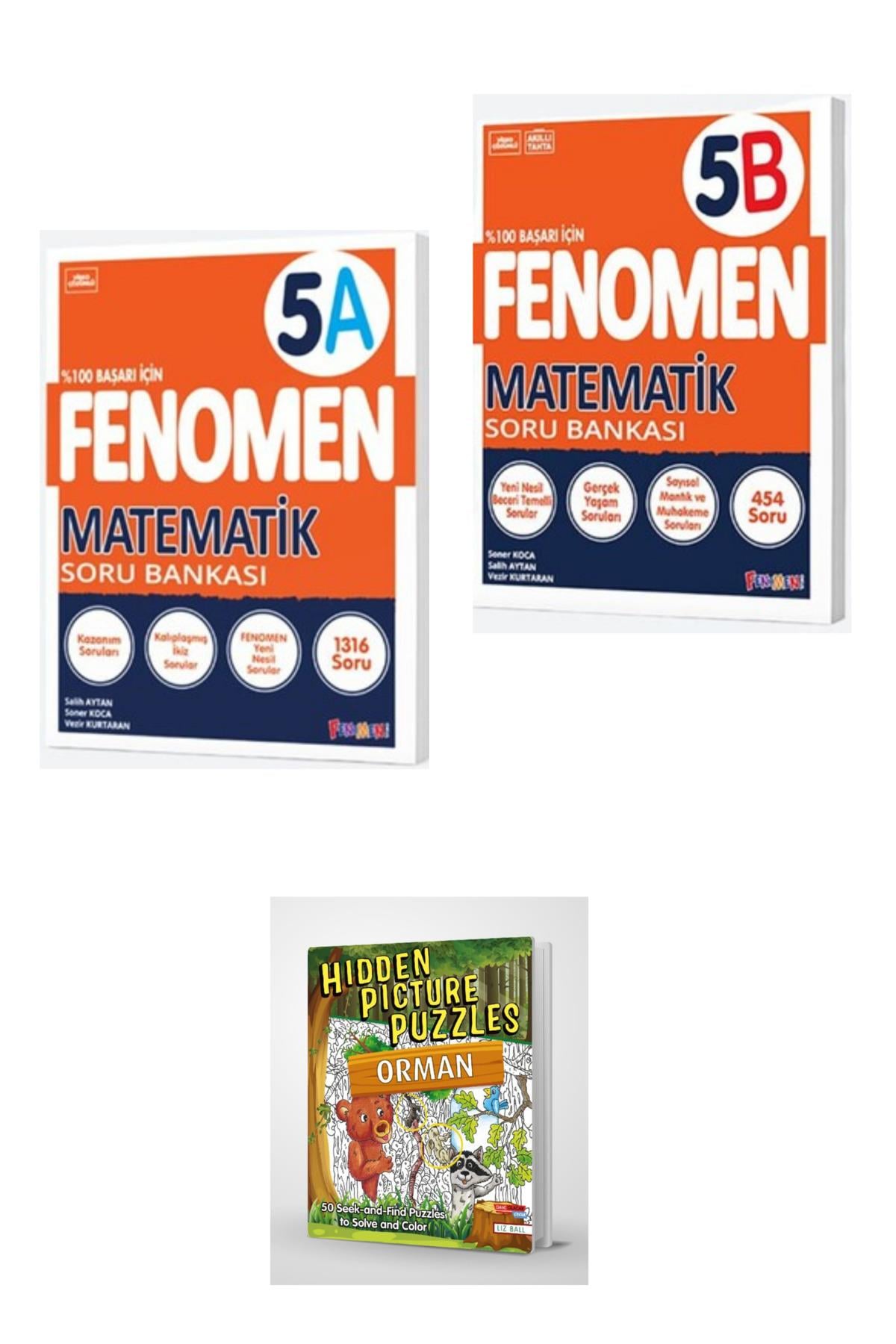 2025 Fenomen Matematik 5A & 5B (Hidden Pictures Puzzles Hediyeli)