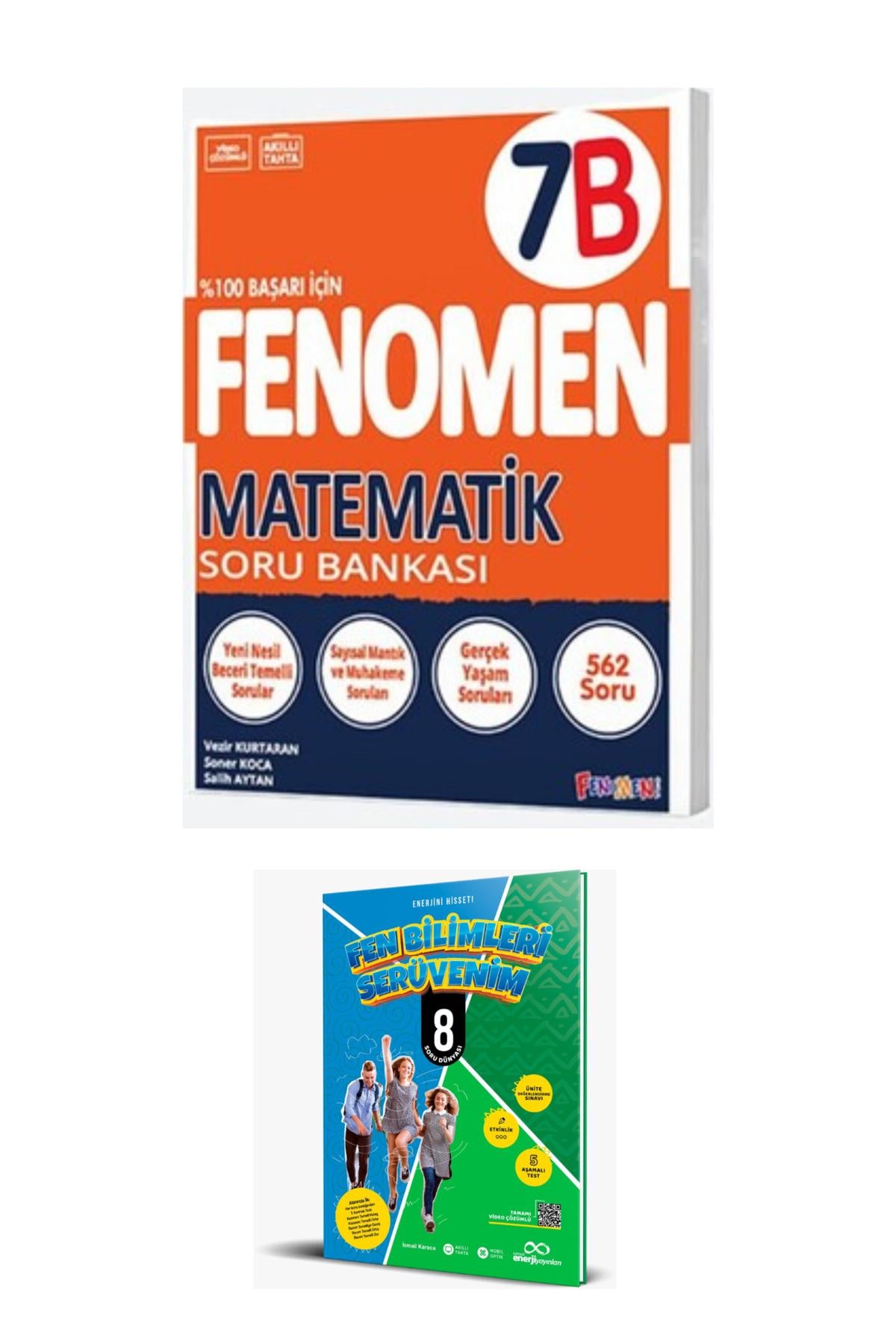 2025 - Fenomen Matematik 7B Soru Bankası (FEN BİLİMLERİ SERÜVENİM 8 HEDİYELİ)