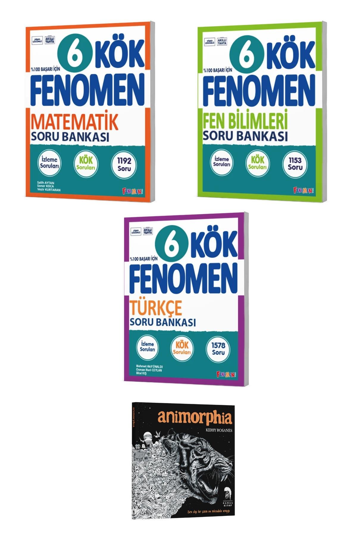 2026 6. Sınıf KÖK Tüm Dersler Soru Bankası Seti (Animorphia Hediyeli - 4 Kitap)